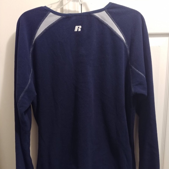 Georgia Tech Men’s V-Neck Russell Athletic Team Color Stitched logo Sweater - Picture 4 of 14